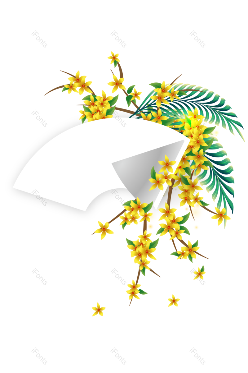 花草图片,透明元素,春天PNG,纸张免抠素材